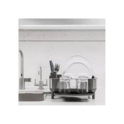 Egouttoir à Vaisselle Compact à Cadre Inox Simplehuman - Gris 21 Egouttoir à Vaisselle Compact à Cadre Inox Simplehuman - Gris -Peugeot Boutique egouttoir a vaisselle compact a cadre inox simplehuman gris 9