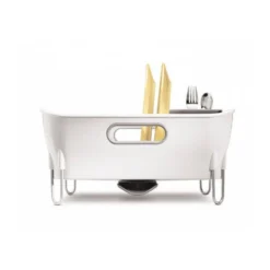 Egouttoir à Vaisselle Compact Plastique Simplehuman BLANC -Peugeot Boutique egouttoir a vaisselle compact plastique simplehuman blanc 8