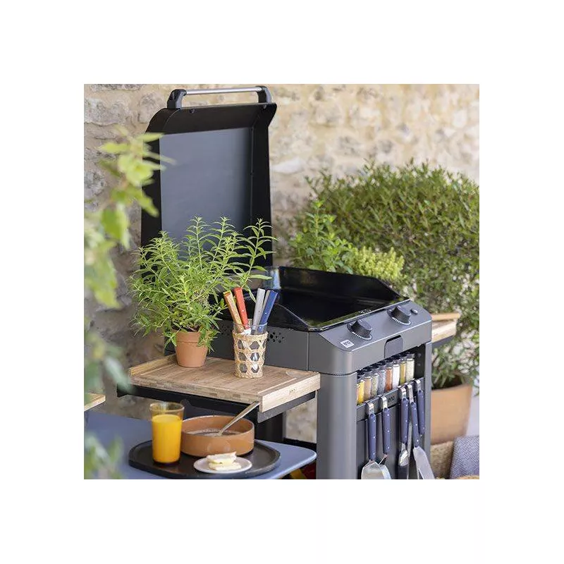 Ensemble Plancha Gaz Fonte Et Chariot Combo Fusion ENO 60 Gris Cargo Nouveau Modèle 6 Ensemble Plancha Gaz Fonte Et Chariot Combo Fusion ENO 60 Gris Cargo Nouveau Modèle – Image 6