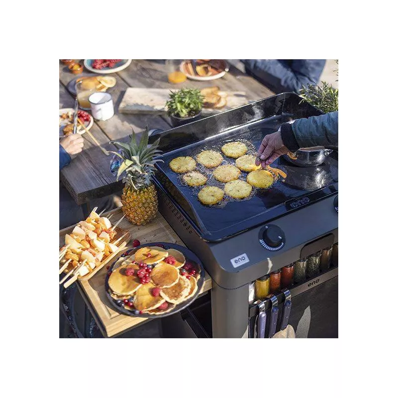 Ensemble Plancha Gaz Fonte Et Chariot Combo Fusion ENO 60 Gris Cargo Nouveau Modèle 7 Ensemble Plancha Gaz Fonte Et Chariot Combo Fusion ENO 60 Gris Cargo Nouveau Modèle – Image 7