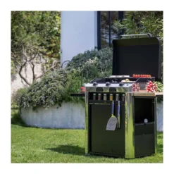 Ensemble Plancha Gaz Fonte Et Chariot Combo Fusion ENO 75 Inox -Peugeot Boutique ensemble plancha gaz fonte et chariot combo fusion eno 75 inox 5