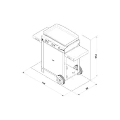 Ensemble Plancha Gaz Fonte Et Chariot Combo Initial ENO 65 23 Ensemble Plancha Gaz Fonte Et Chariot Combo Initial ENO 65 -Peugeot Boutique ensemble plancha gaz fonte et chariot combo initial eno 65 2