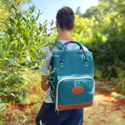 ESCAPADE Sac à Dos Pique-nique 2 Personnes Les Jardins De La Comtesse Bleu Canard -Peugeot Boutique escapade sac a dos pique nique 2 personnes les jardins de la comtesse bleu canard 2