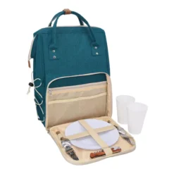 ESCAPADE Sac à Dos Pique-nique 2 Personnes Les Jardins De La Comtesse Bleu Canard -Peugeot Boutique escapade sac a dos pique nique 2 personnes les jardins de la comtesse bleu canard 7