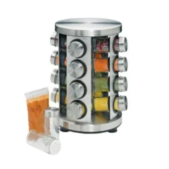Etagère Caroussel 16 épices En Inox KUCHENPROFI