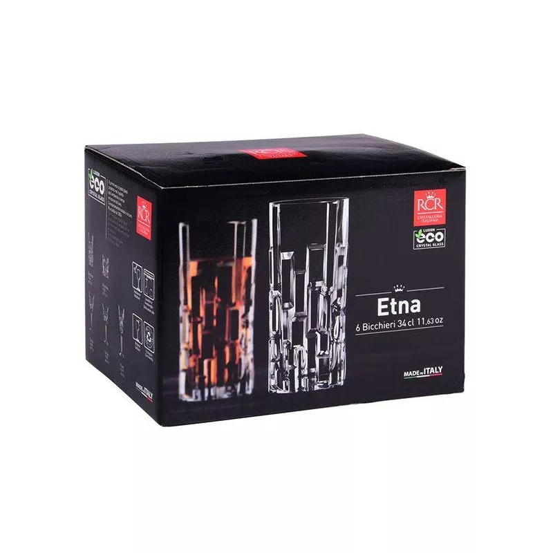 ETNA Chope Verre Haut 34 Cl - Les 6 2 ETNA Chope Verre Haut 34 Cl - Les 6 – Image 2
