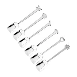 EVENTO Coffret 6 Cuillères à Glace Fantaisie Inox Mepra