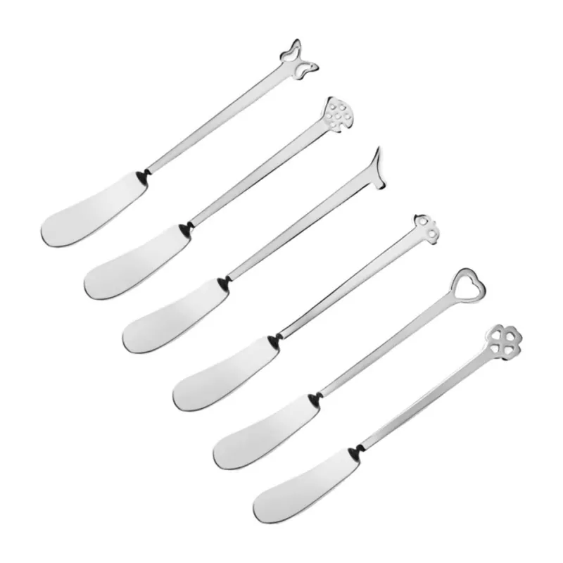 EVENTO Coffret 6 Tartineurs Fantaisie Inox Mepra 1 EVENTO Coffret 6 Tartineurs Fantaisie Inox Mepra