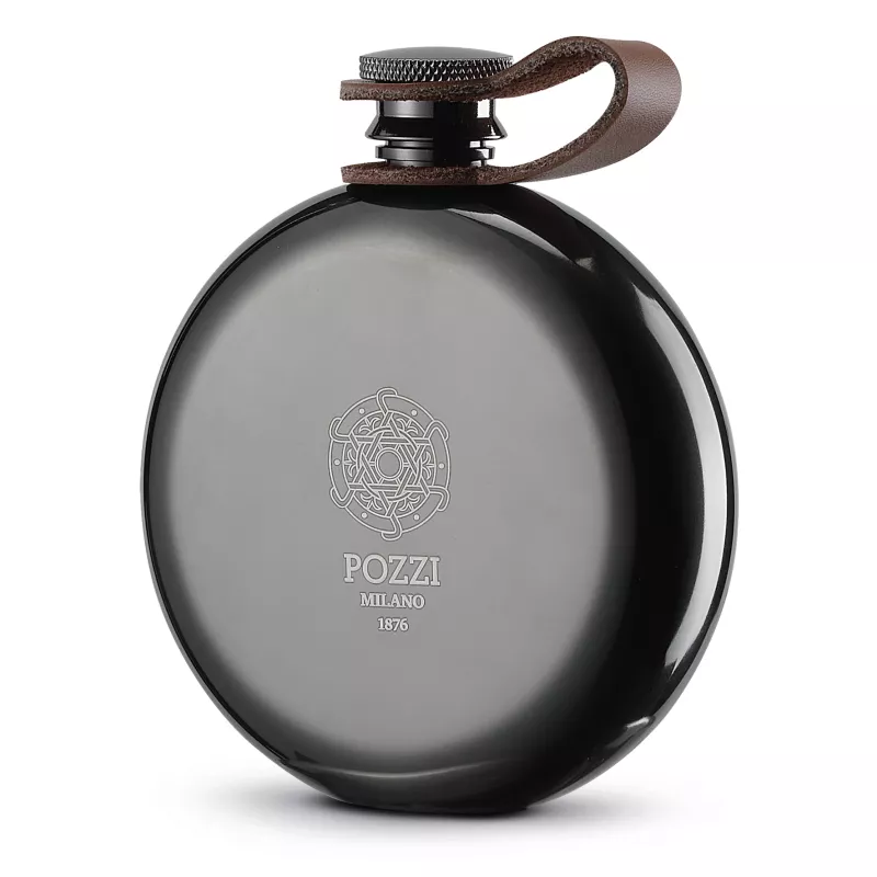 Flasque En Inox Noir 150 Ml Pozzi Milano 1 Flasque En Inox Noir 150 Ml Pozzi Milano