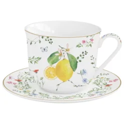 EASY LIFE FLEURS Et CITRONS Coffret Déjeuner 40 Cl En Porcelaine 10 EASY LIFE FLEURS Et CITRONS Coffret Déjeuner 40 Cl En Porcelaine -Peugeot Boutique fleurs et citrons coffret dejeuner 40 cl en porcelaine 4