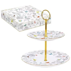 EASY LIFE Fleurs Et Papillons Serviteur Muet 2 étages D16/21 Cm EASYLIFE -Peugeot Boutique fleurs et papillons serviteur muet 2 etages d1621 cm easylife p 2