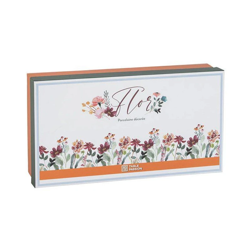FLOR Coffret Tasse Thé Café En Porcelaine 23 Cl TABLE PASSION - Les 6 2 FLOR Coffret Tasse Thé Café En Porcelaine 23 Cl TABLE PASSION - Les 6 – Image 2