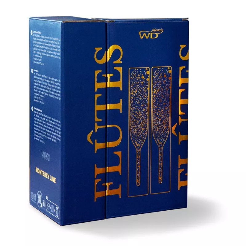 Flûte à Champagne Double Paroi Verre Tube 15 Cl WD Lifestyle - Les 2 3 Flûte à Champagne Double Paroi Verre Tube 15 Cl WD Lifestyle - Les 2 – Image 3