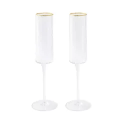 EASY LIFE Flute à Champagne X2 20 Cl Avec Liseret Or -Peugeot Boutique flute a champagne x2 20 cl avec liseret or 2