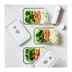 FRESH & SAVE Boite Hermétique En Verre Sous-vide ZWILLING Taille M 0.9 L -Peugeot Boutique fresh save boite en verre sous vide zwilling taille m 09 l 17