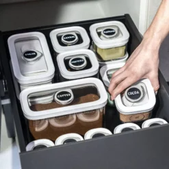 FRESH & SAVE CUBE Set De 6 Boîtes Hermétique Plastique Sous-Vide Zwilling Tailles M, M2 Et M3 Insert Et étiquettes -Peugeot Boutique fresh save cube set de 6 boites plastique sousvide zwilling tailles m m2 et m3 insert et etiquettes p 11