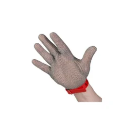 Gant De Protection Cotte De Maille Ambidextre FISCHER Taille M Rouge