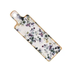 GARDEN Planche Apéro Tapas Plateau Fromage Plat Cake Faïence 47 X 15 TABLE PASSION