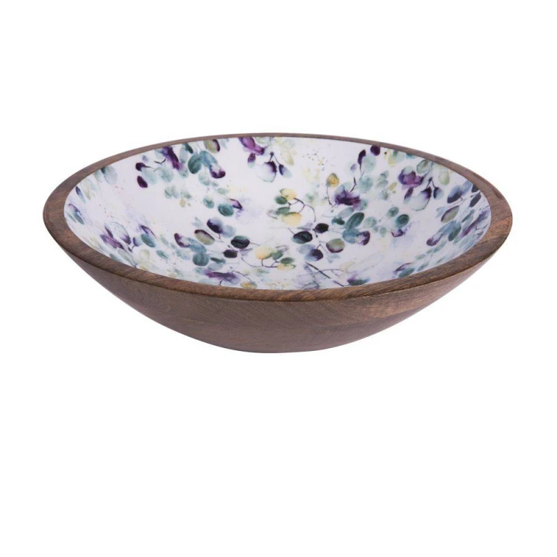 GARDEN Saladier Coupe En Manguier Et Intérieur émaillé D30 TABLE PASSION 2 GARDEN Saladier Coupe En Manguier Et Intérieur émaillé D30 TABLE PASSION – Image 2