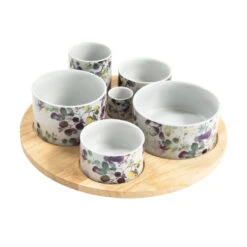 GARDEN Set Apéritif 6 Coupelles Sur Plateau Tournant TABLE PASSION