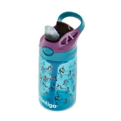 GIZMO Flip Gourde Enfant Avec Paille Contigo BLEU Licorne 420 Ml -Peugeot Boutique gizmo flip gourde enfant avec paille contigo bleu licorne 420 ml 6