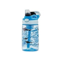 GIZMO Flip Gourde Enfant Avec Paille Contigo Bleu Requins 420 Ml -Peugeot Boutique gizmo flip gourde enfant avec paille contigo bleu requins 420 ml 2