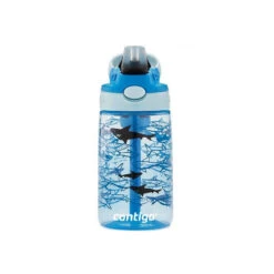 GIZMO Flip Gourde Enfant Avec Paille Contigo Bleu Requins 420 Ml -Peugeot Boutique gizmo flip gourde enfant avec paille contigo bleu requins 420 ml 4