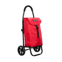 GO TWO Compact Poussette De Marché Chariot De Courses Pliable PLAYMARKET Rouge
