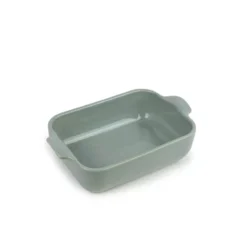 GOURMANDE Plat à Four En Céramique Rectangle 19x13 BRETAGNE CERAMIQUE INDUSTRIE Vert Amande