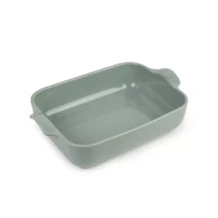 GOURMANDE Plat à Four En Céramique Rectangle 25x17 BRETAGNE CERAMIQUE INDUSTRIE Vert Amande