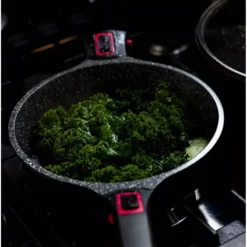 Granit PRO Sauteuse Fonte Aluminium Revêtement Céramique Manche Amovible Induction D24