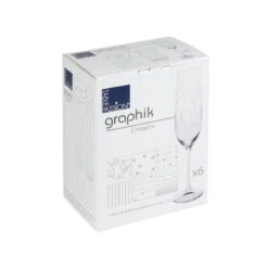 GRAPHIK Flûte 19 Cl En Verre Gravé Les 6 7 GRAPHIK Flûte 19 Cl En Verre Gravé Les 6 -Peugeot Boutique graphik flute 19 cl en verre grave les 6 3