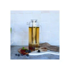 GUSTAVE Théière Carafe En Verre Borosilicate Bouchon Bois 1.5 L OGO -Peugeot Boutique gustave theiere carafe en verre borosilicate bouchon bois 15 l ogo 9