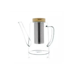 GUSTAVE Théière En Verre Borosilicate Bouchon Bois 1.2 L OGO -Peugeot Boutique gustave theiere en verre borosilicate bouchon bois 12 l ogo 7