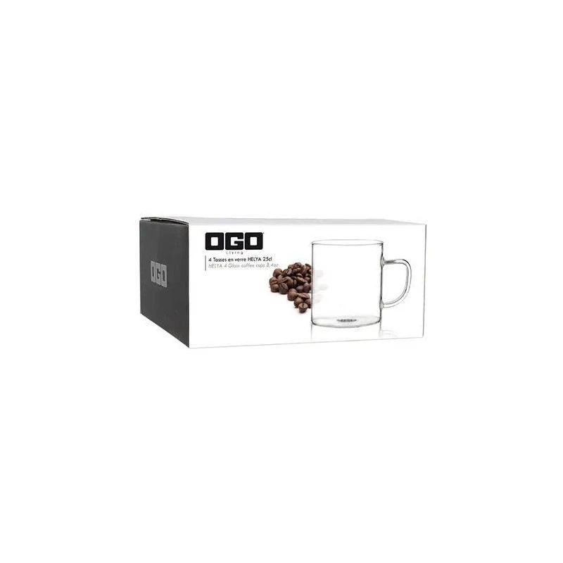 HELYA Tasse Thé Café 25 Cl Verre Borosilicate OGO - Les 4 11 HELYA Tasse Thé Café 25 Cl Verre Borosilicate OGO - Les 4 – Image 11