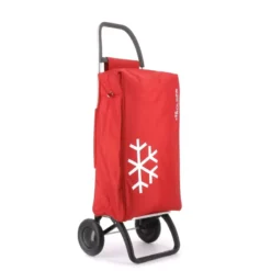 IGLOO Poussette De Marché Chariot De Courses Isotherme 2 Roues ROLSER Rouge