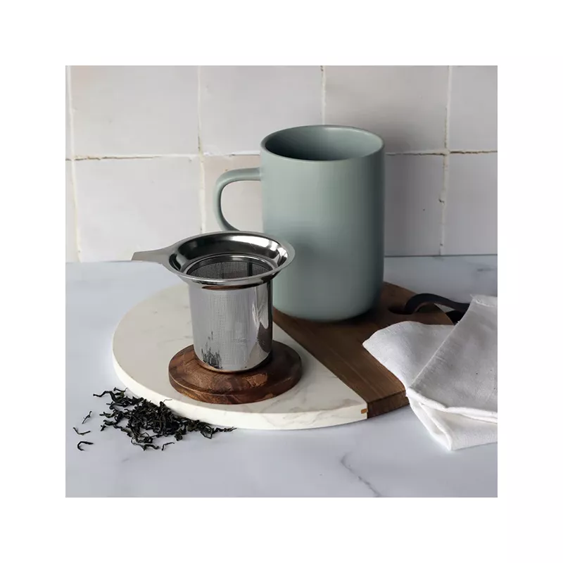 JULIET Infuseur à Thé / Tisanière En Grès Perle 475 Ml OGO Avec Couvercle Bois 6 JULIET Infuseur à Thé / Tisanière En Grès Perle 475 Ml OGO Avec Couvercle Bois – Image 6