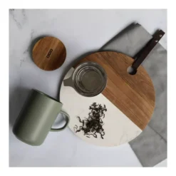 JULIET Infuseur à Thé / Tisanière En Grès Verte 475 Ml OGO Avec Couvercle Bois -Peugeot Boutique juliet infuseur a the tisaniere en gres verte 475 ml ogo avec couvercle bois 3