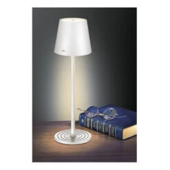Lampe Rechargeable De Table Sans Fil CILIO Blanc -Peugeot Boutique lampe rechargeable de table sans fil cilio blanc 1 6