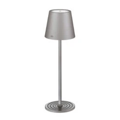 Lampe Rechargeable De Table Sans Fil CILIO Gris -Peugeot Boutique lampe rechargeable de table sans fil cilio gris 7