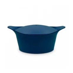 L´incroyable Cocotte Cookut Revêtement Céramique Bleu Myrtille - Sans Bouton Ni Manique 28 Cm