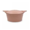 L´incroyable Cocotte Cookut Revêtement Céramique Rose Guimauve - Sans Bouton Ni Manique 28 Cm