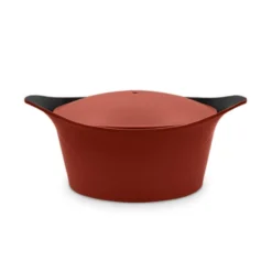 L´incroyable Cocotte Cookut Revêtement Céramique Rouge Passion - Sans Bouton Ni Manique 28 Cm