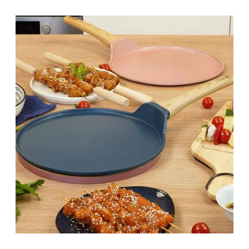 L´incroyable Crêpière Poêle à Crêpes Plancha Cookut Revêtement Céramique 26 Cm - Rose Guimauve 5 L´incroyable Crêpière Poêle à Crêpes Plancha Cookut Revêtement Céramique 26 Cm - Rose Guimauve – Image 5