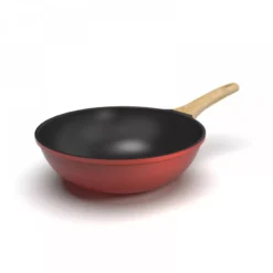 L´incroyable Wok Cookut Revêtement Céramique 28 Cm - Rouge Passion