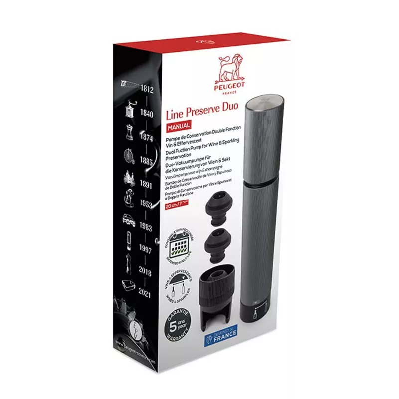LINE PRESERVE DUO Pompe De Conservation Vin Et Effervescent PEUGEOT 6 LINE PRESERVE DUO Pompe De Conservation Vin Et Effervescent PEUGEOT – Image 6
