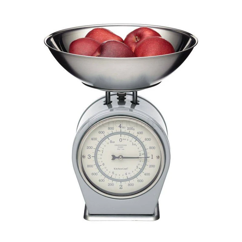 Kitchen Craft LIVING NOSTALGIA Balance Mécanique 4 Kg GRIS 4 Kitchen Craft LIVING NOSTALGIA Balance Mécanique 4 Kg GRIS – Image 4