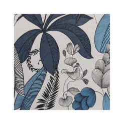 LOMBOK Nappe 70% Coton 30% Polyester Enduit 200X150 Blue Stone SUD ETOFFE