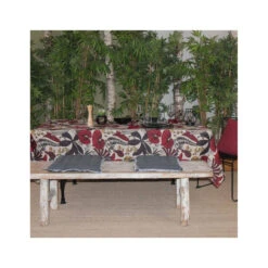 LOMBOK Nappe 70% Coton 30% Polyester Enduit 250X150 Citrouille SUD ETOFFE