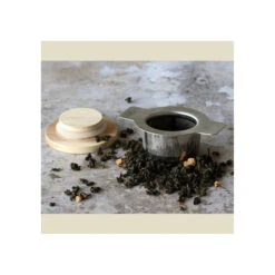 LUKE Infuseur à Thé / Tisanière En Inox Filtre Permanent Rétractable OGO Avec Couvercle Bois -Peugeot Boutique luke infuseur a the tisaniere en inox filtre permanent retractable ogo avec couvercle bois 13